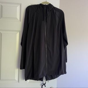 Black Zella hooded Tunic Zip Up, Athleisure